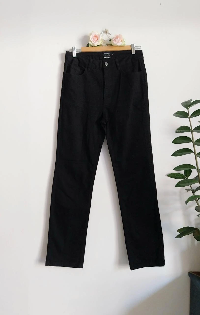 Jean droit strech noir Monoprix Taille 38